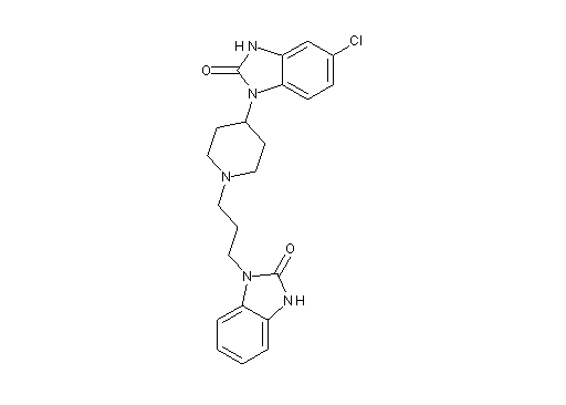 5-chloro-1-{1-[3-(2-oxo-2,3-dihydro-1H-benzimidazol-1-yl)propyl]-4-piperidinyl}-1,3-dihydro-2H-benzimidazol-2-one - Click Image to Close