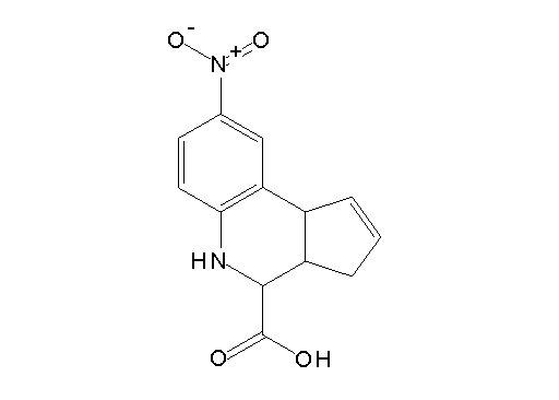 8-nitro-3a,4,5,9b-tetrahydro-3H-cyclopenta[c]quinoline-4-carboxylic acid