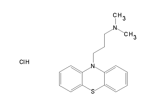 N,N-dimethyl-3-(10H-phenothiazin-10-yl)-1-propanamine hydrochloride - Click Image to Close