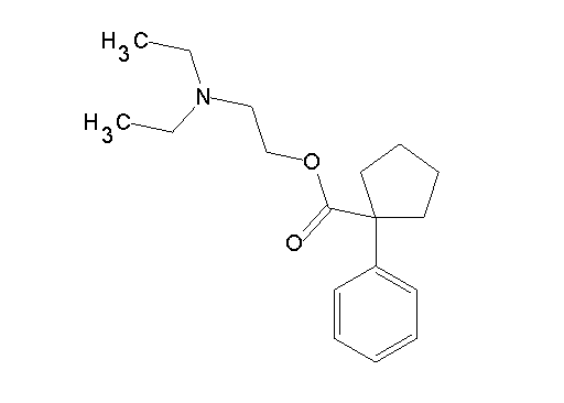2-(diethylamino)ethyl 1-phenylcyclopentanecarboxylate