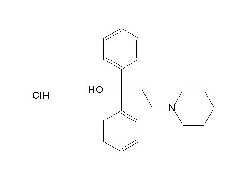 1,1-diphenyl-3-(1-piperidinyl)-1-propanol hydrochloride