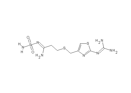 N'-(aminosulfonyl)-3-[({2-[(diaminomethylene)amino]-1,3-thiazol-4-yl}methyl)sulfanyl]propanimidamide - Click Image to Close
