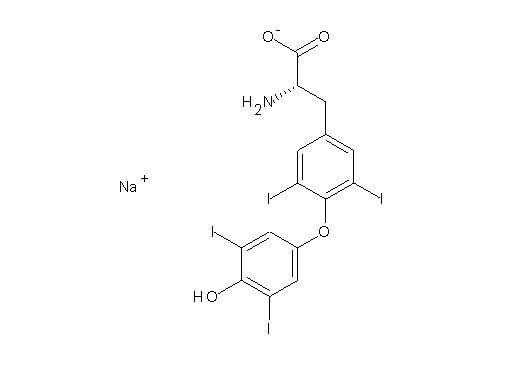 sodium O-(4-hydroxy-3,5-diiodophenyl)-3,5-diiodo-L-tyrosinate