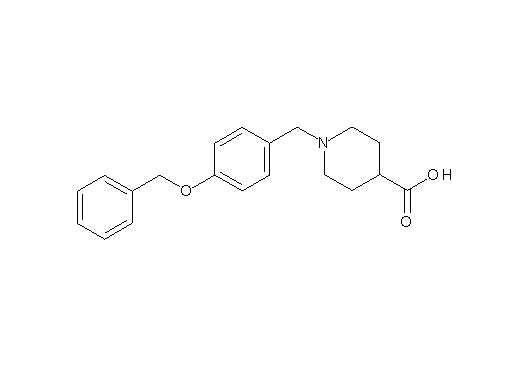 1-[4-(benzyloxy)benzyl]-4-piperidinecarboxylic acid