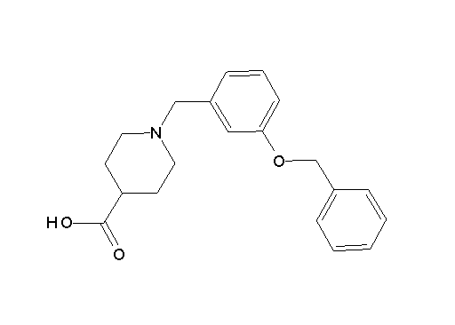 1-[3-(benzyloxy)benzyl]-4-piperidinecarboxylic acid