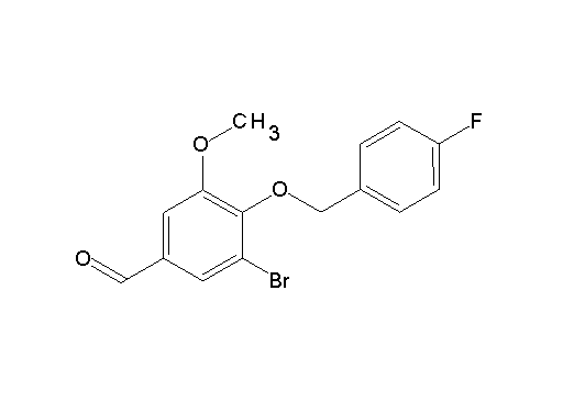 3-bromo-4-[(4-fluorobenzyl)oxy]-5-methoxybenzaldehyde