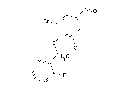 3-bromo-4-[(2-fluorobenzyl)oxy]-5-methoxybenzaldehyde