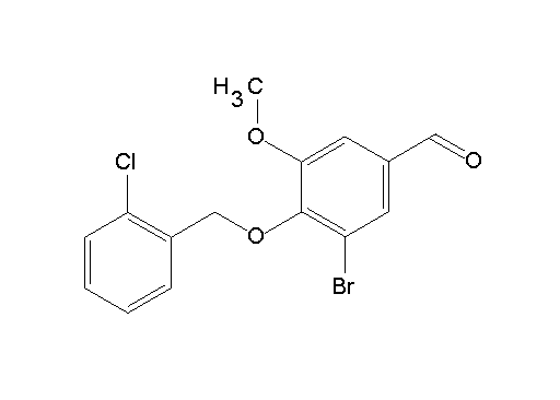 3-bromo-4-[(2-chlorobenzyl)oxy]-5-methoxybenzaldehyde - Click Image to Close