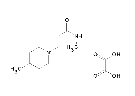N-methyl-3-(4-methyl-1-piperidinyl)propanamide oxalate
