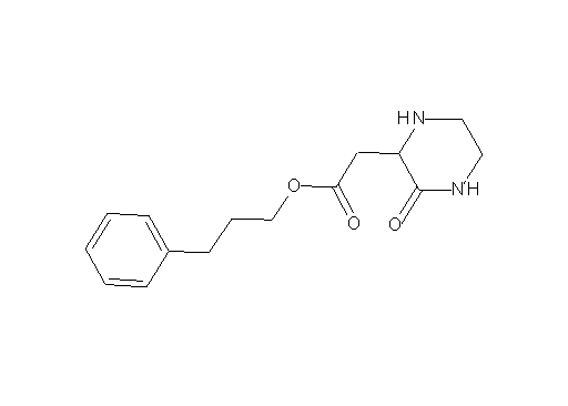 3-phenylpropyl (3-oxo-2-piperazinyl)acetate