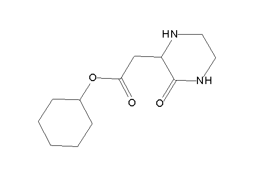 cyclohexyl (3-oxo-2-piperazinyl)acetate