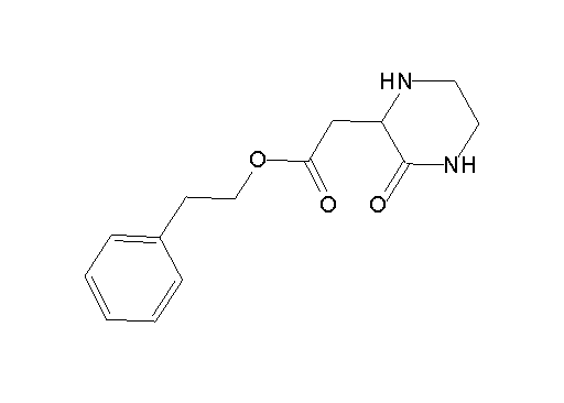 2-phenylethyl (3-oxo-2-piperazinyl)acetate