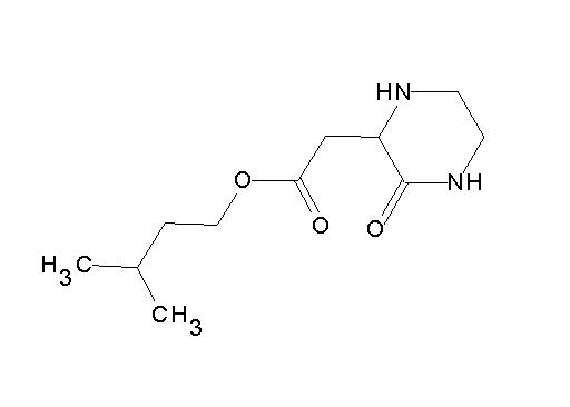 3-methylbutyl (3-oxo-2-piperazinyl)acetate