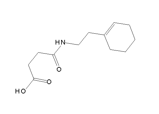 4-{[2-(1-cyclohexen-1-yl)ethyl]amino}-4-oxobutanoic acid