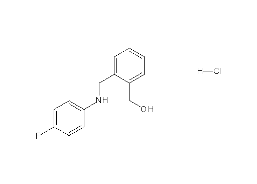 (2-{[(4-fluorophenyl)amino]methyl}phenyl)methanol hydrochloride