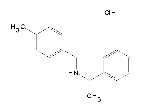 N-(4-methylbenzyl)-1-phenylethanamine hydrochloride