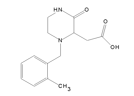 [1-(2-methylbenzyl)-3-oxo-2-piperazinyl]acetic acid