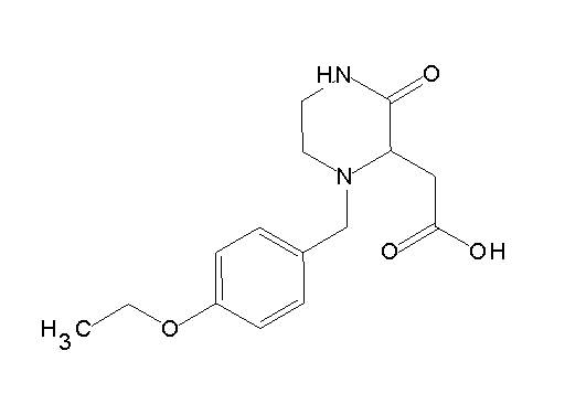 [1-(4-ethoxybenzyl)-3-oxo-2-piperazinyl]acetic acid