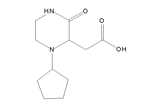 (1-cyclopentyl-3-oxo-2-piperazinyl)acetic acid