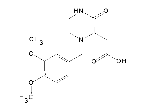 [1-(3,4-dimethoxybenzyl)-3-oxo-2-piperazinyl]acetic acid