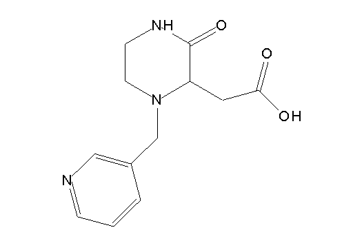 [3-oxo-1-(3-pyridinylmethyl)-2-piperazinyl]acetic acid