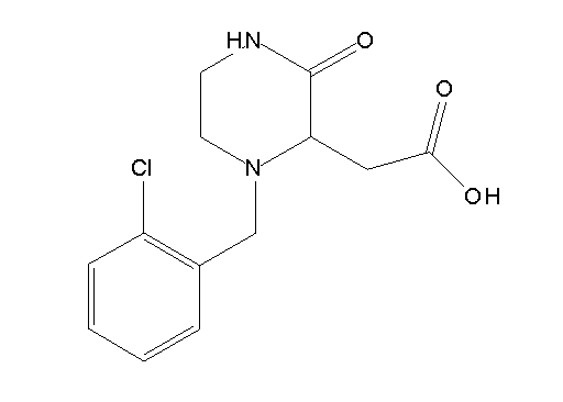 [1-(2-chlorobenzyl)-3-oxo-2-piperazinyl]acetic acid