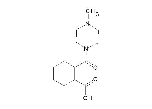 2-[(4-methyl-1-piperazinyl)carbonyl]cyclohexanecarboxylic acid