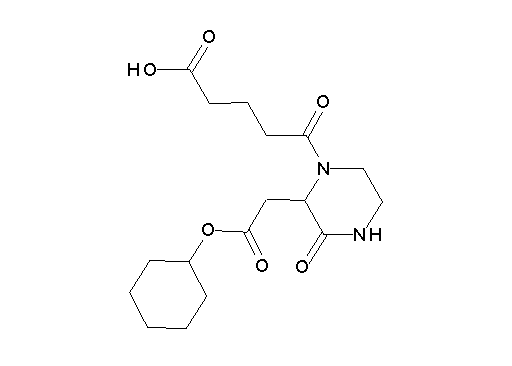 5-{2-[2-(cyclohexyloxy)-2-oxoethyl]-3-oxo-1-piperazinyl}-5-oxopentanoic acid
