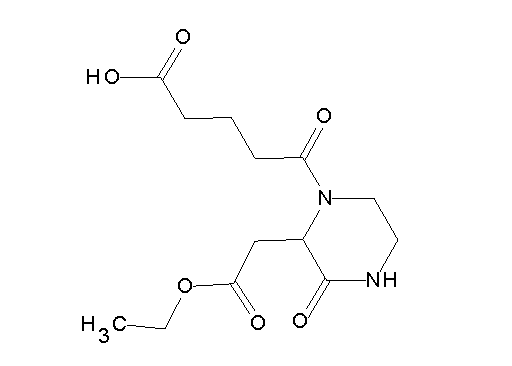 5-[2-(2-ethoxy-2-oxoethyl)-3-oxo-1-piperazinyl]-5-oxopentanoic acid - Click Image to Close