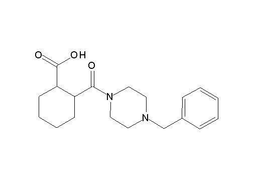 2-[(4-benzyl-1-piperazinyl)carbonyl]cyclohexanecarboxylic acid