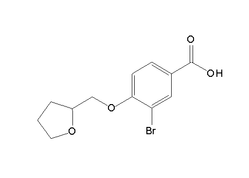 3-bromo-4-(tetrahydro-2-furanylmethoxy)benzoic acid