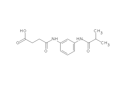 4-{[3-(isobutyrylamino)phenyl]amino}-4-oxobutanoic acid