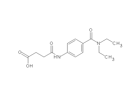 4-({4-[(diethylamino)carbonyl]phenyl}amino)-4-oxobutanoic acid