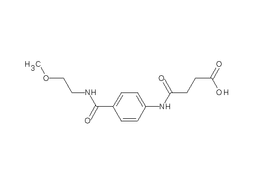 4-[(4-{[(2-methoxyethyl)amino]carbonyl}phenyl)amino]-4-oxobutanoic acid
