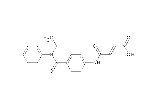 4-[(4-{[ethyl(phenyl)amino]carbonyl}phenyl)amino]-4-oxo-2-butenoic acid