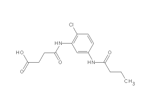 4-{[5-(butyrylamino)-2-chlorophenyl]amino}-4-oxobutanoic acid