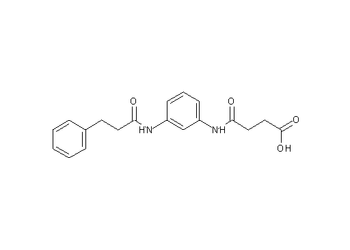 4-oxo-4-({3-[(3-phenylpropanoyl)amino]phenyl}amino)butanoic acid