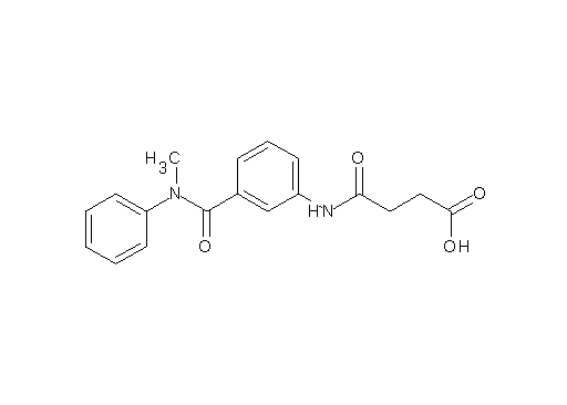 4-[(3-{[methyl(phenyl)amino]carbonyl}phenyl)amino]-4-oxobutanoic acid