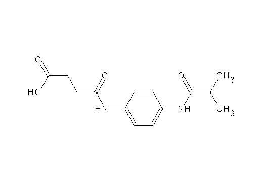 4-{[4-(isobutyrylamino)phenyl]amino}-4-oxobutanoic acid