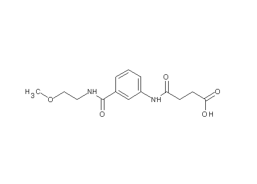 4-[(3-{[(2-methoxyethyl)amino]carbonyl}phenyl)amino]-4-oxobutanoic acid