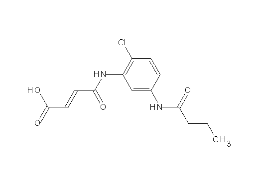 4-{[5-(butyrylamino)-2-chlorophenyl]amino}-4-oxo-2-butenoic acid