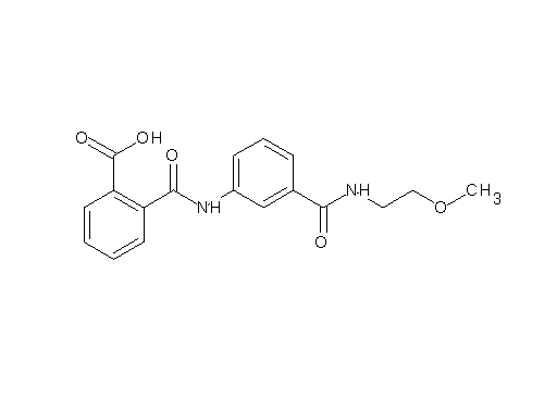 2-{[(3-{[(2-methoxyethyl)amino]carbonyl}phenyl)amino]carbonyl}benzoic acid