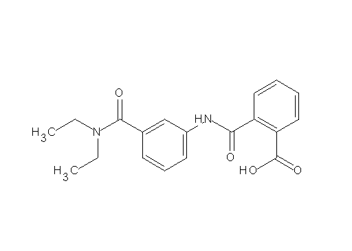 2-[({3-[(diethylamino)carbonyl]phenyl}amino)carbonyl]benzoic acid