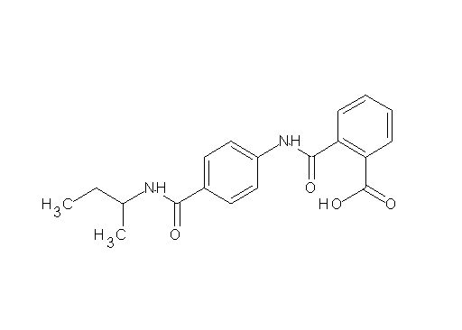 2-[({4-[(sec-butylamino)carbonyl]phenyl}amino)carbonyl]benzoic acid