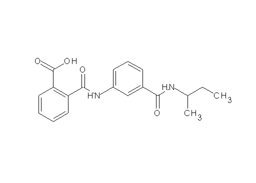 2-[({3-[(sec-butylamino)carbonyl]phenyl}amino)carbonyl]benzoic acid