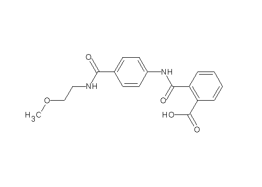 2-{[(4-{[(2-methoxyethyl)amino]carbonyl}phenyl)amino]carbonyl}benzoic acid