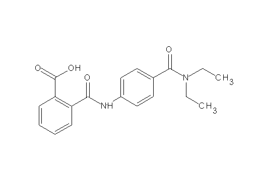 2-[({4-[(diethylamino)carbonyl]phenyl}amino)carbonyl]benzoic acid
