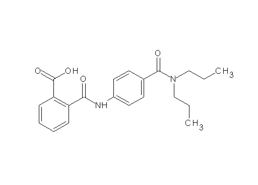 2-[({4-[(dipropylamino)carbonyl]phenyl}amino)carbonyl]benzoic acid