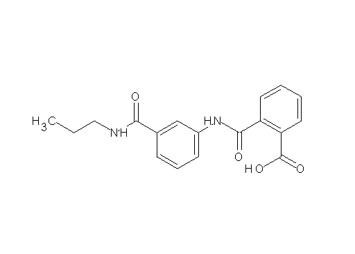 2-[({3-[(propylamino)carbonyl]phenyl}amino)carbonyl]benzoic acid