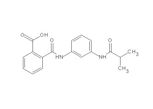 2-({[3-(isobutyrylamino)phenyl]amino}carbonyl)benzoic acid